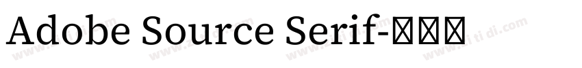 Adobe Source Serif字体转换 Adobe Source Serif字体转换